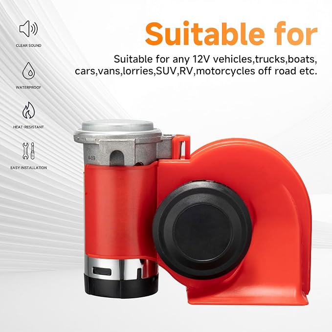 Train Horns kit for trucks, Air Horn for Motorcycle, Train Sound Car Horn Kit - Image 7