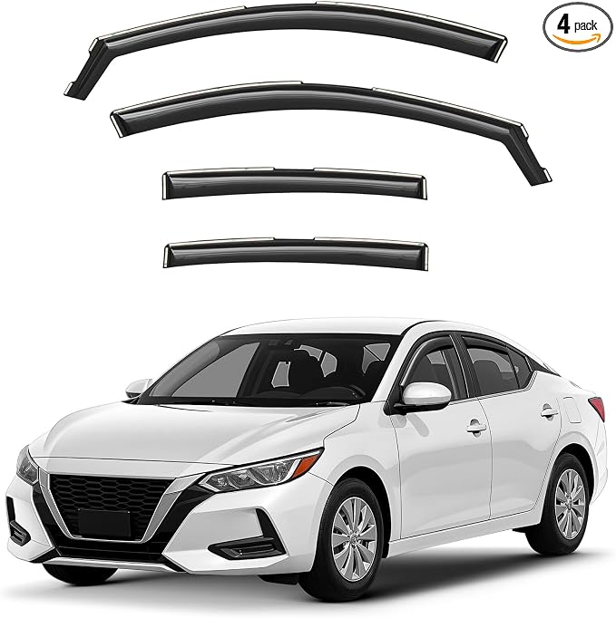 Window Deflectors Smoke Tinted in-Channel Side Window Vent Visor Deflectors by Unknown