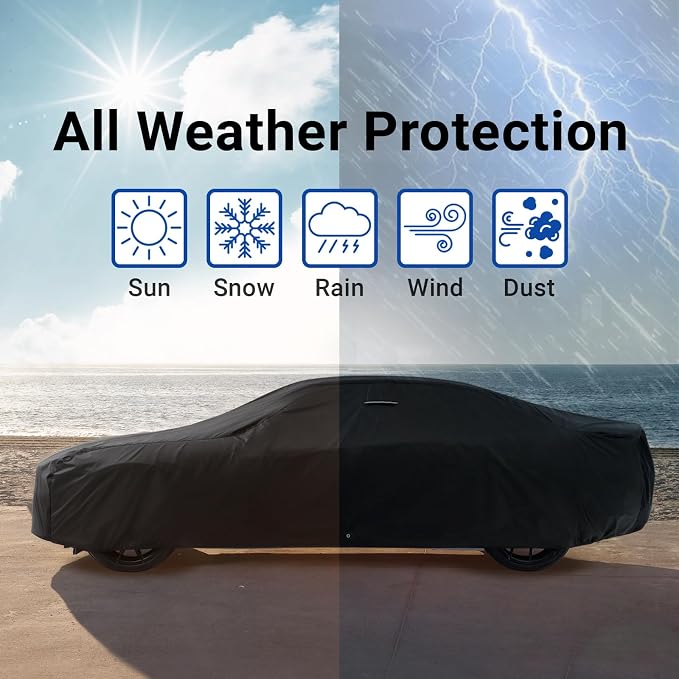 iCarCover Custom Car Cover for Chevy Spark Waterproof All Weather Rain Snow UV - Image 9