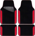 CAR PASS Rainbow Waterproof Universal Fit Faux Leather Car Carpet- Anti-Slip by CARPASS
