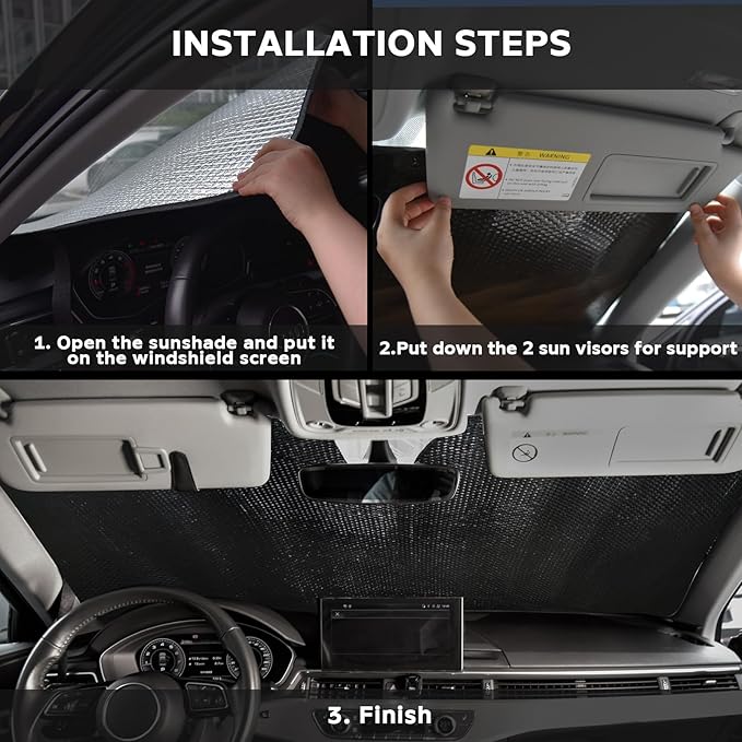 Windshield Sun Shade for BMW X5 2019-2025 - Image 5