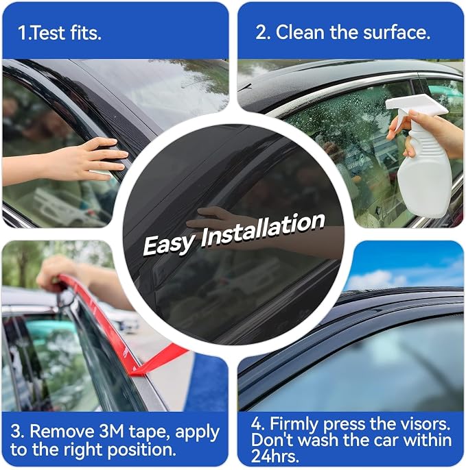 Window Visors Rain Guards Shield - Image 4