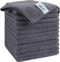 HOMEXCEL Grey Microfiber Cleaning Cloth, 12 Pack Premium Microfiber Towels by HOMEXCEL