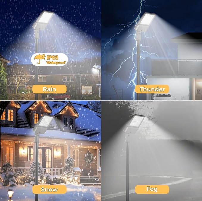 LED Parking Lot Lights 340W Commercial Oudoor Lighting Dusk to Dawn Photocell - Image 5