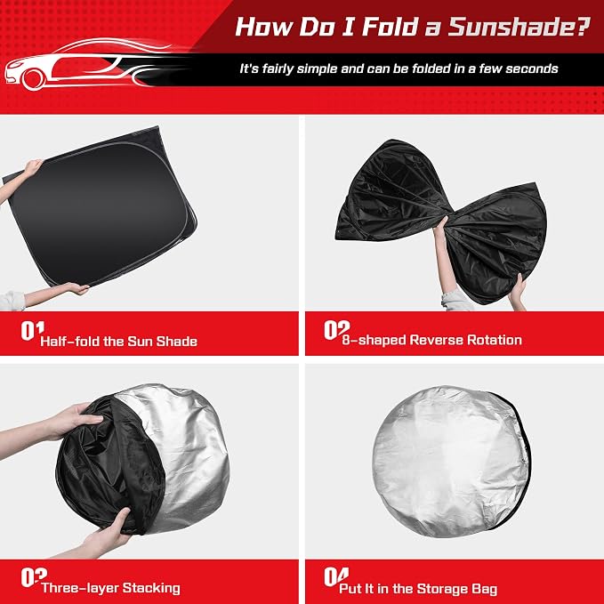 ARISMOTOR Windshield Sun Shade for Chevy Trailblazer 2021-2025 2026, Custom Fit - Image 4