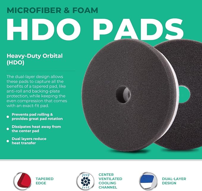 Lake Country HDO Black Foam Finishing Pad - Image 2