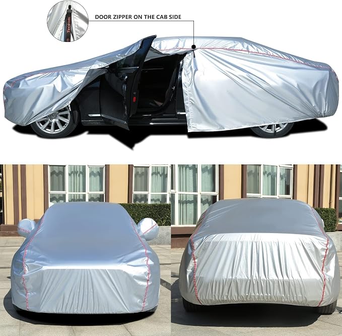 Tecoom Car Cover Waterproof All Weather Fit - Image 2