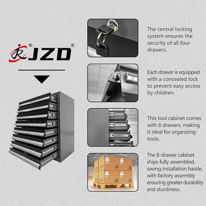JZD Steel Garage Storage Cabinet System - Image 6