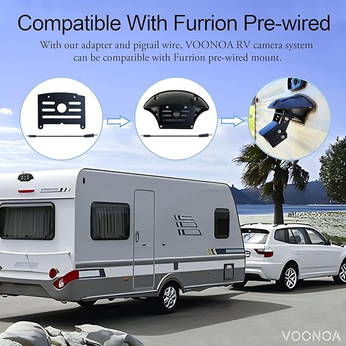 1080P Wireless RV Camera System, IP69 Waterproof Night Vision Backup Camera - Image 5