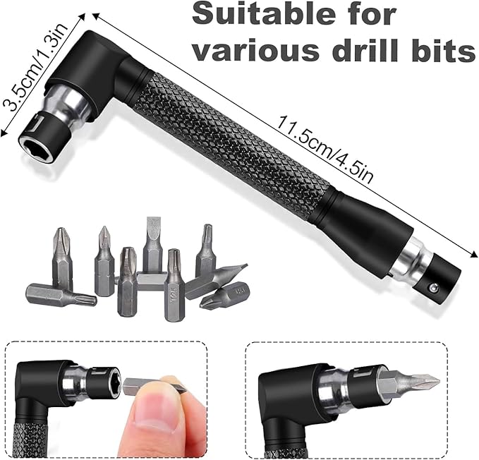 17Pcs Flexible Drill Bit Extension, Include 3Pcs Rotatable Socket Adapter 2Pcs - Image 4