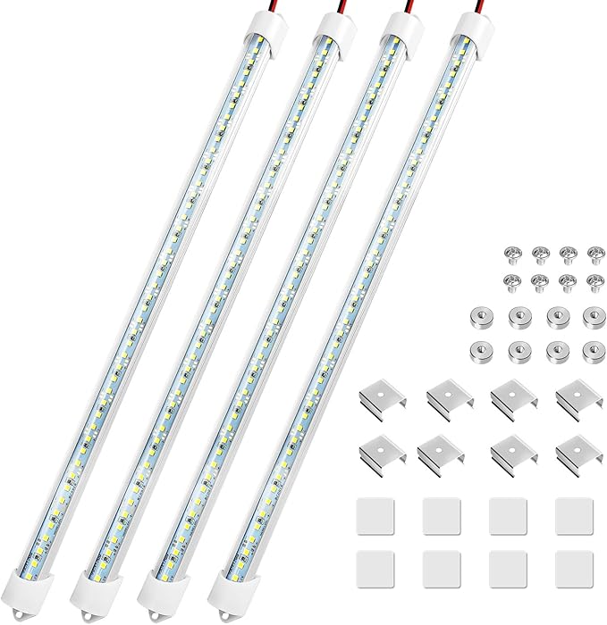 Linkstyle 4PCS 12V LED Interior Light Bar, 192LEDs 12V LED Light Strip - Image 4