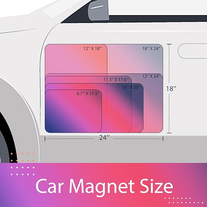Custom Car Magnet for Business 2-Pack Vivid Printing Reflective Fade-Resistant - Image 3