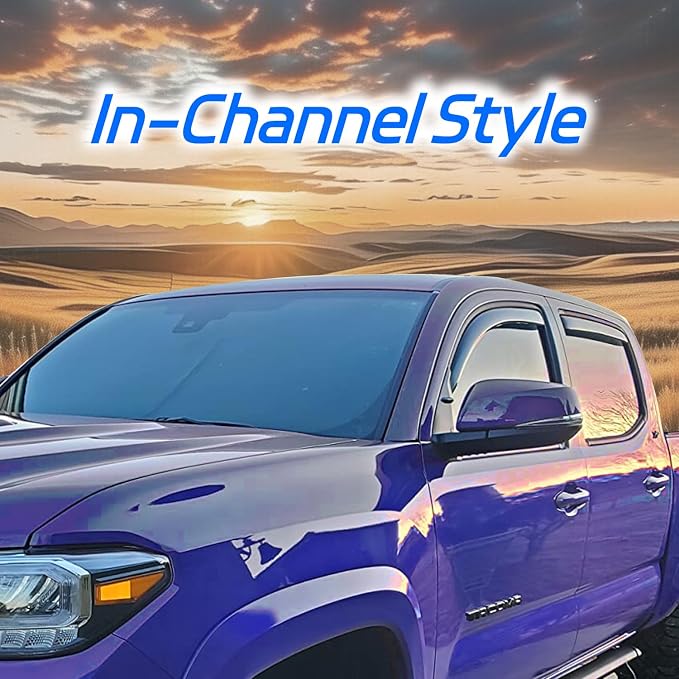4pcs in Channel Window Visor Fit - Image 3