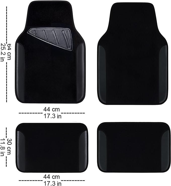 CAR PASS 3D Air Mesh Car Seat Covers Full Sets w/5mm Sponge, Steering Wheel - Image 4