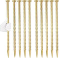 16 Inch Rebar Stakes 1/2 Inch Diameter Galvanized Steel Ground Anchors Heavy by Besitu