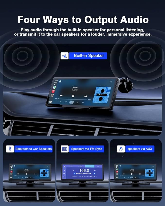 8.1'' Wireless Apple Carplay Screen - Image 5