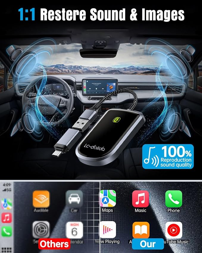 LC-dolida Wireless CarPlay Adapter - Image 7