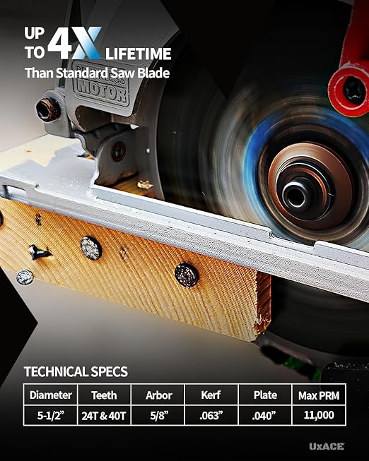 5-1/2-Inch 24&40-Tooth Circular Saw Blade - Image 3