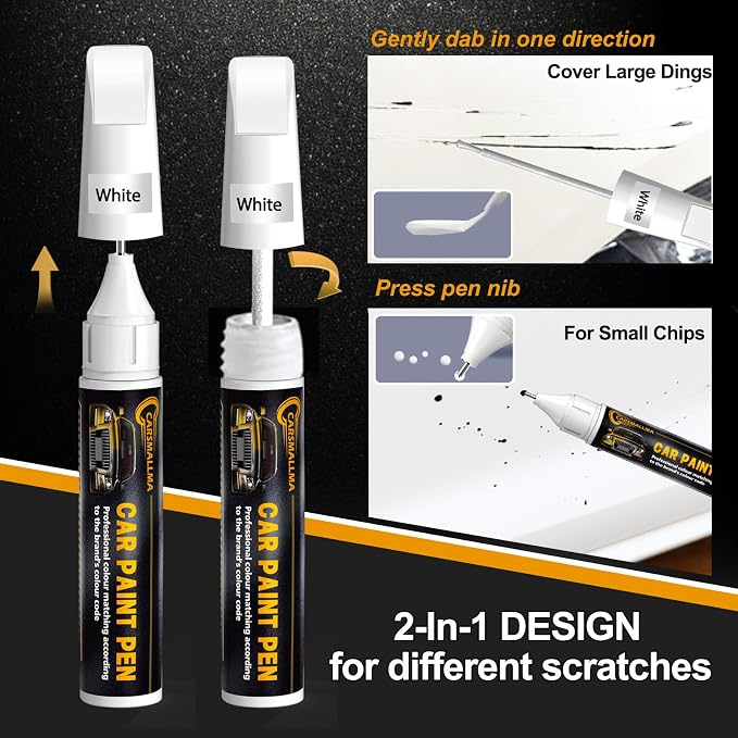 LS9R/2Y Glacier White Metallic Car Touch Up Paint - Image 5