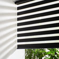 Persilux Cordless Zebra Blinds for Windows Free-Stop Dual Layer Roller Windows by PersiluxHome