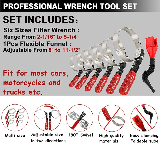 7pcs Oil Filter Wrench Set - Image 2