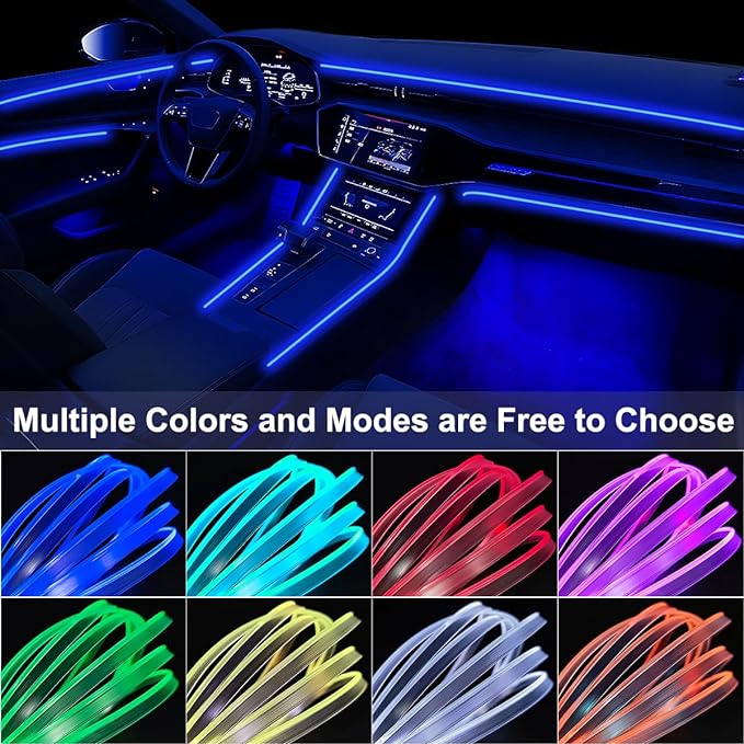 Car LED Strip Lights, LEDCARE 9 in 1 RGB Car Interior Lights - Image 2