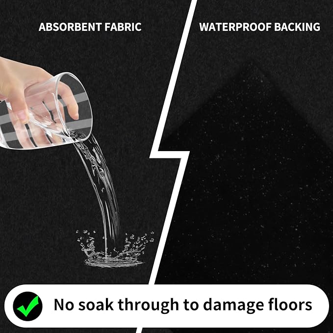 36 * 60IN Oil Spill Mat, Garage Floor Mat, Premium Absorbent Oil Pad, Waterproof - Image 3