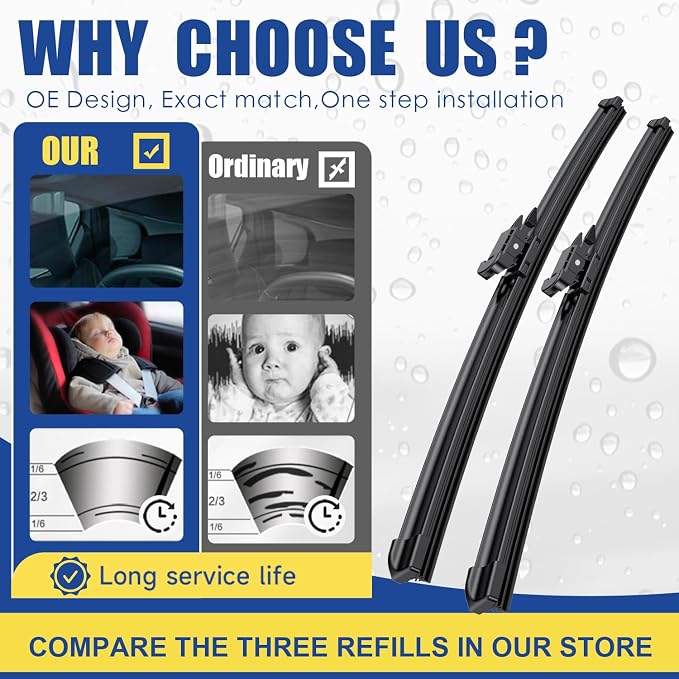 Wipers Factory Replacement For Audi Q7 2007-08/2015 Original Equipment - Image 2
