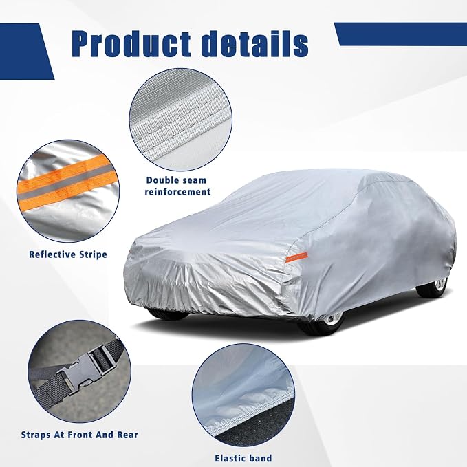 Kayme 6 Layers Car Cover Custom fit - Image 3