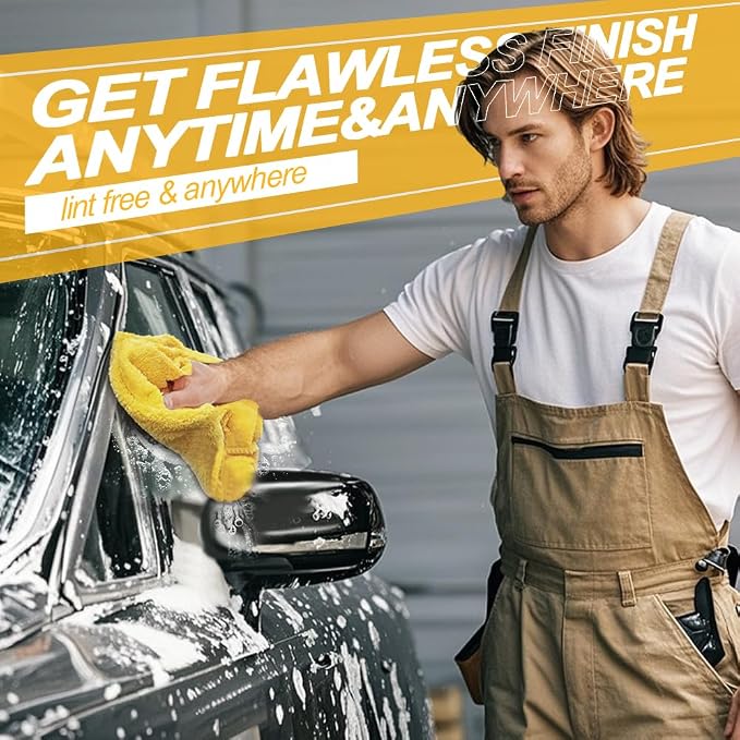 Car Drying Towel, for Car Exterior & Interior, Extra Soft Endless, Reusable and - Image 6