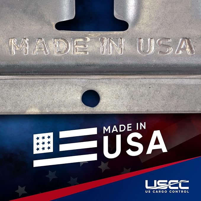 US Cargo Control E-Track, Made in USA, 12 Gauge Steel 5 FT Galvanized Rails - Image 4