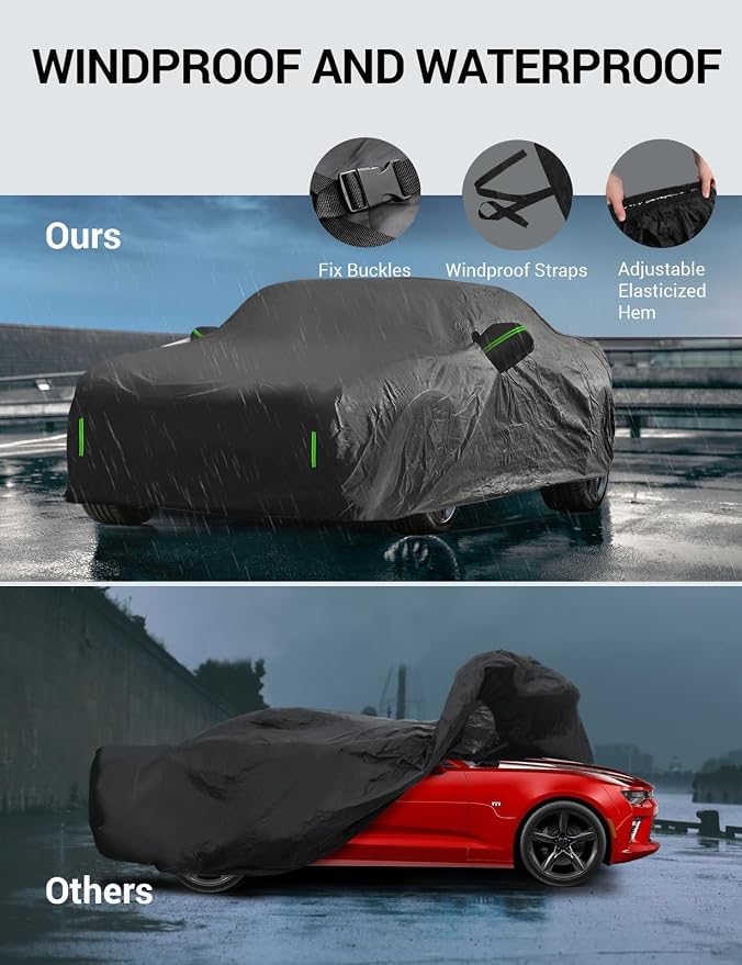 Proadsy 2025 Upgrade 6 Layers Car Cover Compatible - Image 5
