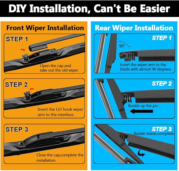 AUTOBOO 26"+22" Windshield Wipers - Image 7