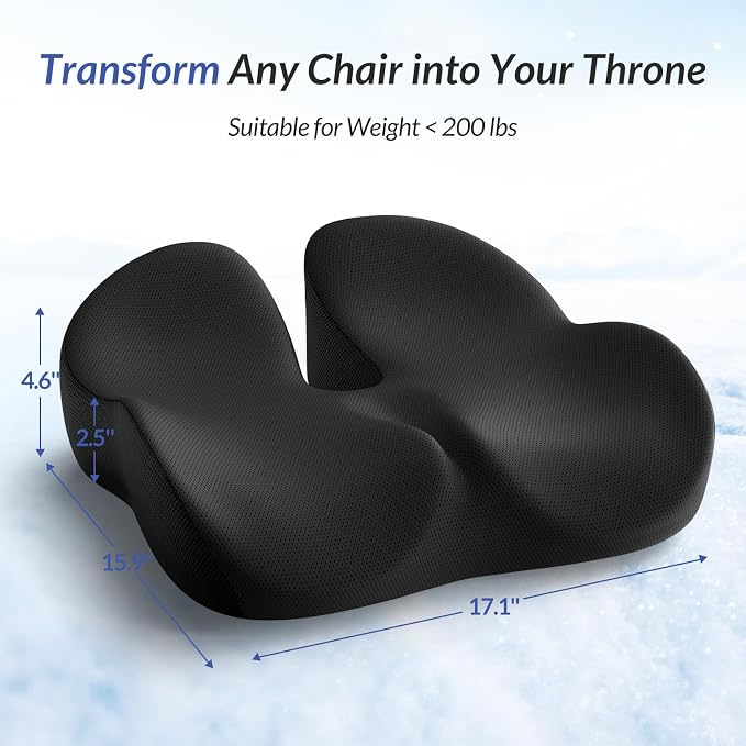 ZIKEE Gel Seat Cushion for Office Chair and Car Seat - Image 9