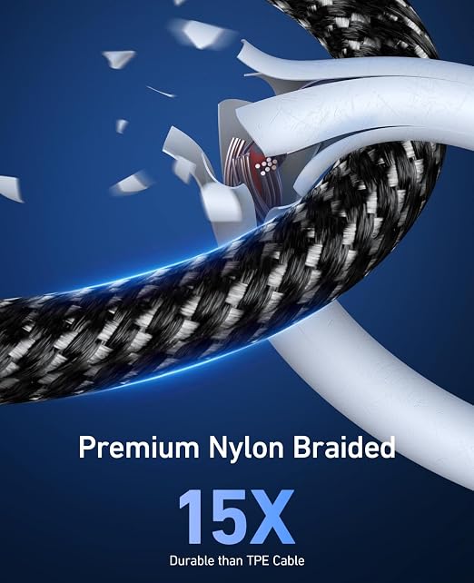 Lightning Cable 3ft 3Pack Nylon Braided iPhone Charger Cable Heavy Duty - Image 5