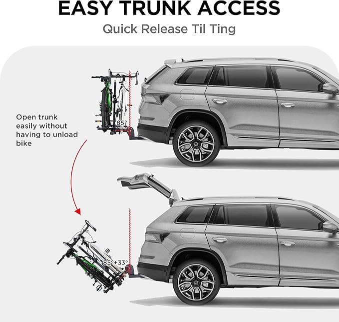 POLESTAR Hitch Mounted 2-Bike Rack, 200lbs Capacity Bike Rack Hitch - Image 5