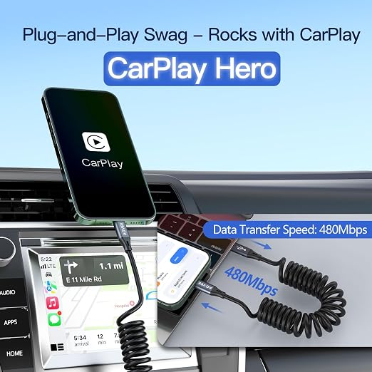 AGVEE 2 Pack 3ft Coiled Short USB-C to USB-C Charging Cable 60W PD Fast Charger - Image 4