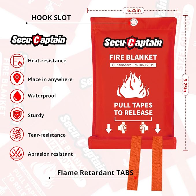 SecuCaptain Emergency Fire Blanket - Image 6
