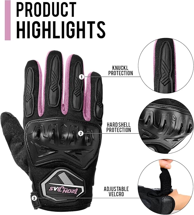 BORLENI Motorcycle Riding Gloves Touch Screen Full Finger Glove Motocross Road - Image 2