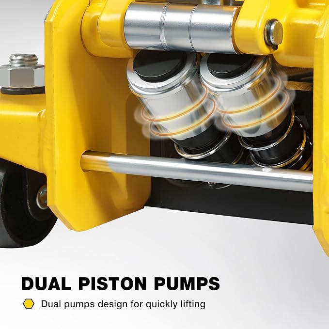 YELLOW JACKET 3.5 Ton Low Profile Floor Jack Quickly Lift Hydraulic Car Jack - Image 7