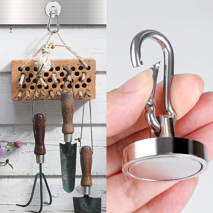 MIKEDE Strong Magnetic Hooks, 150LB Neodymium Heavy Duty Magnets - Image 5