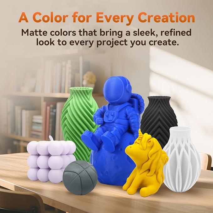 FLASHFORGE PLA Filament 1.75mm +/- 0.02mm, Matte White 3D Printer Filament 1kg - Image 3