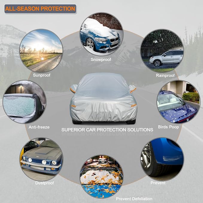 Kayme 6 Layers Car Cover Custom Fit - Image 4