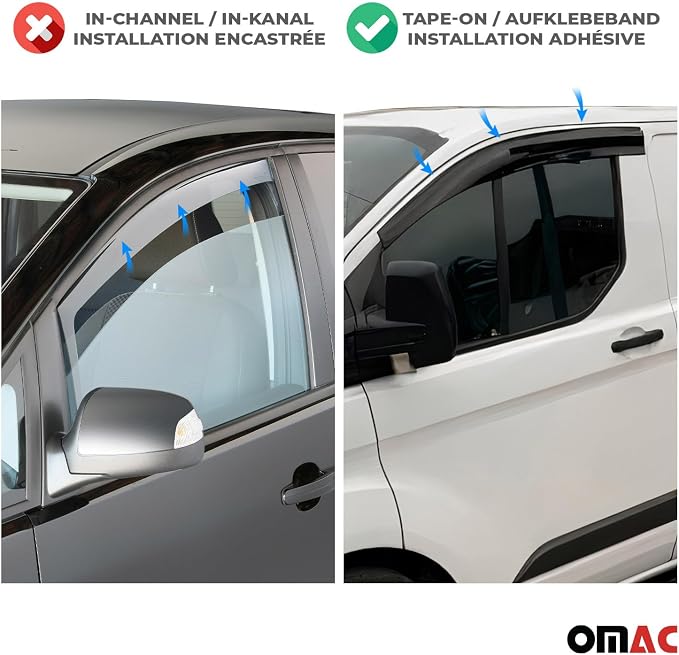 OMAC Window Visor Vent Rain Deflector - Image 3