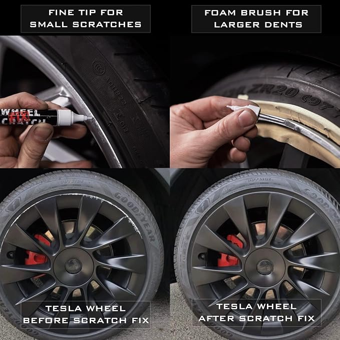 Silver Rim Touch Up Paint, Car Wheel Scratch Repair, Wheel Touch Up Paint Pen - Image 5