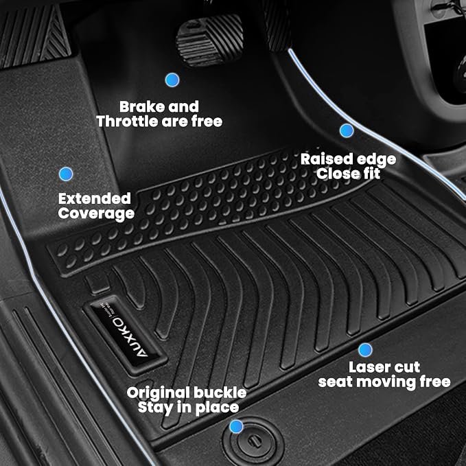 Auxko All Weather Floor Mats Upper Cargo Mat Fit - Image 5