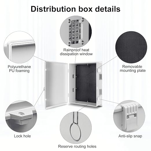 Outdoor Electrical Junction Box, ABS Water Resistant Enclosure - Image 6