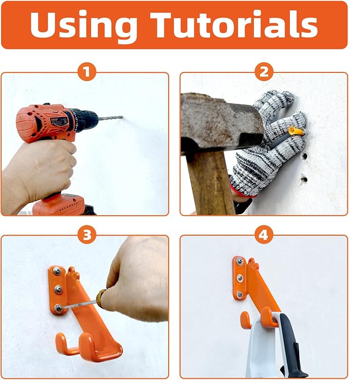 Chainsaw Hanger, 1 Pack Chainsaw Wall Mount, Heavy Duty Chainsaw Holder - Image 6