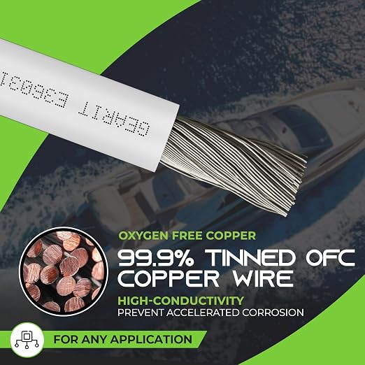 GEARit 8 Gauge Marine Electrical Primary Wire, 8 AWG Marine Grade Tinned Copper - Image 4