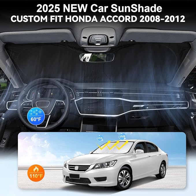 Custom Fit Accord Windshield Sunshade - Image 4